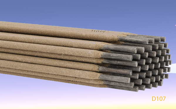 D107是低氫鈉型藥皮的普通錳型堆焊焊條，